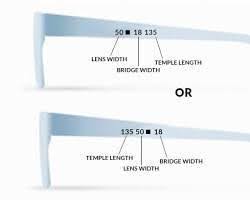 Diagram showing glasses frame stampings